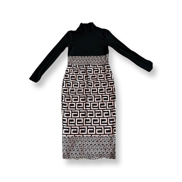 Geo Turtleneck Dress - Picture 2 of 3